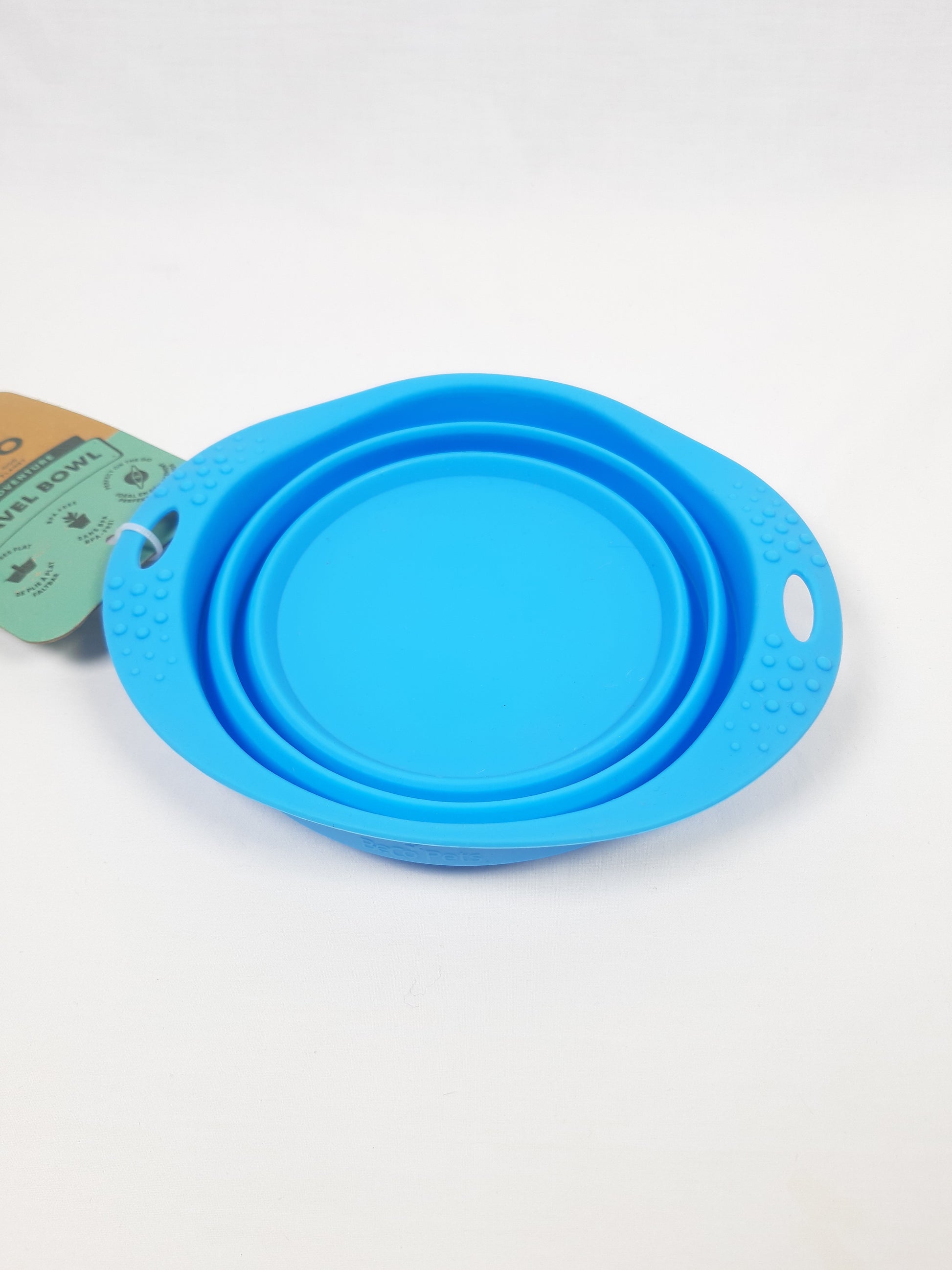 CIOTOLA DA VIAGGIO IN SILICONE CELESTE