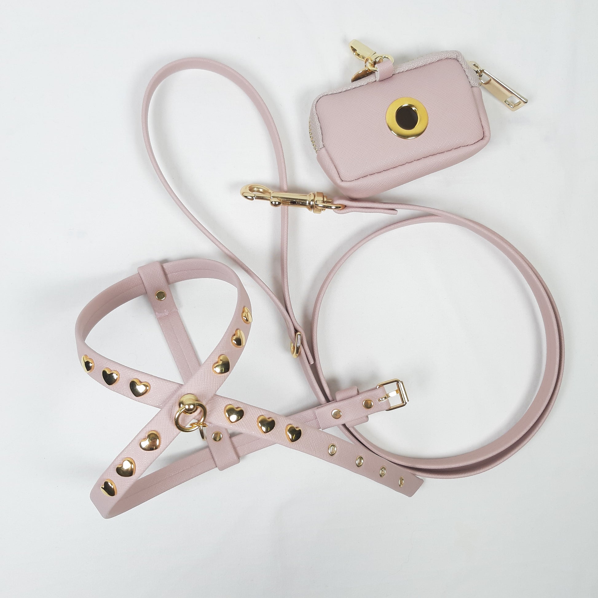 SET PETTORINA E GUINZAGLIO GLAM ROSA CIPRIA