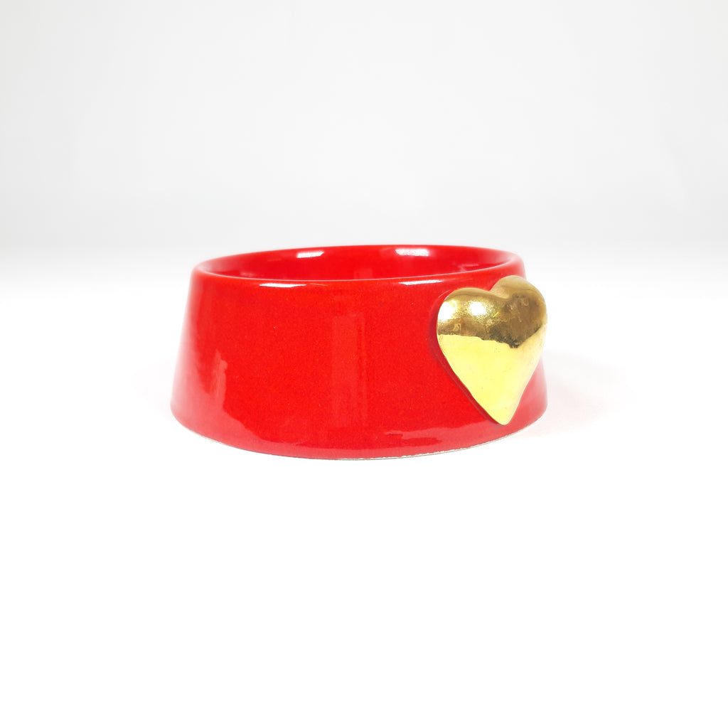 CIOTOLA CERAMICA ROSSO CUORE ORO
