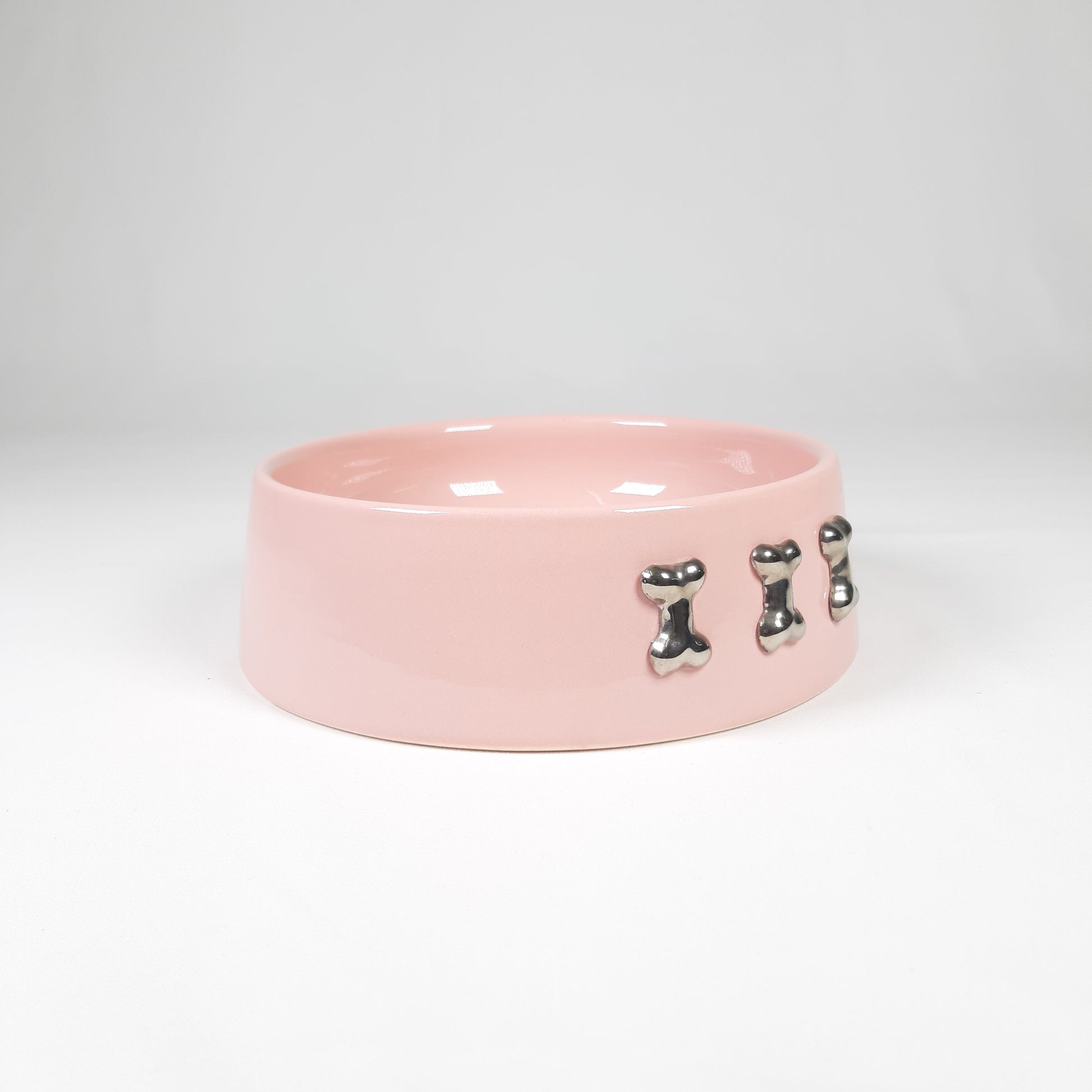 CIOTOLA CERAMICA ROSA 3 OSSI ARGENTO