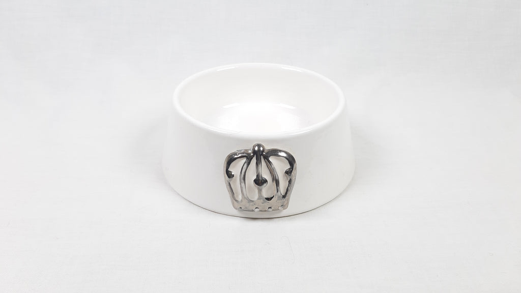 CIOTOLA CERAMICA BIANCO CORONCINA ARGENTO