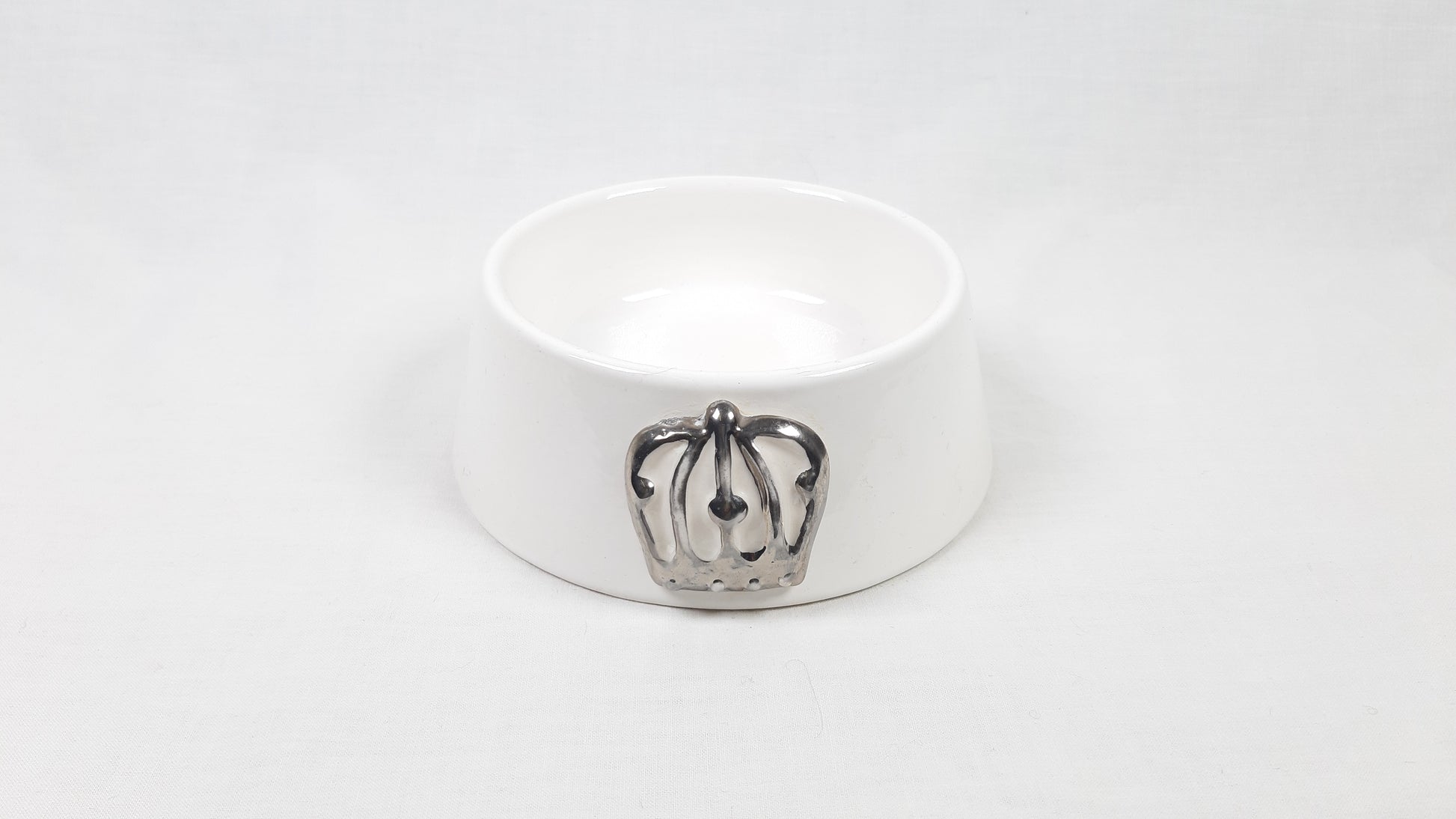 CIOTOLA CERAMICA BIANCO CORONCINA ARGENTO