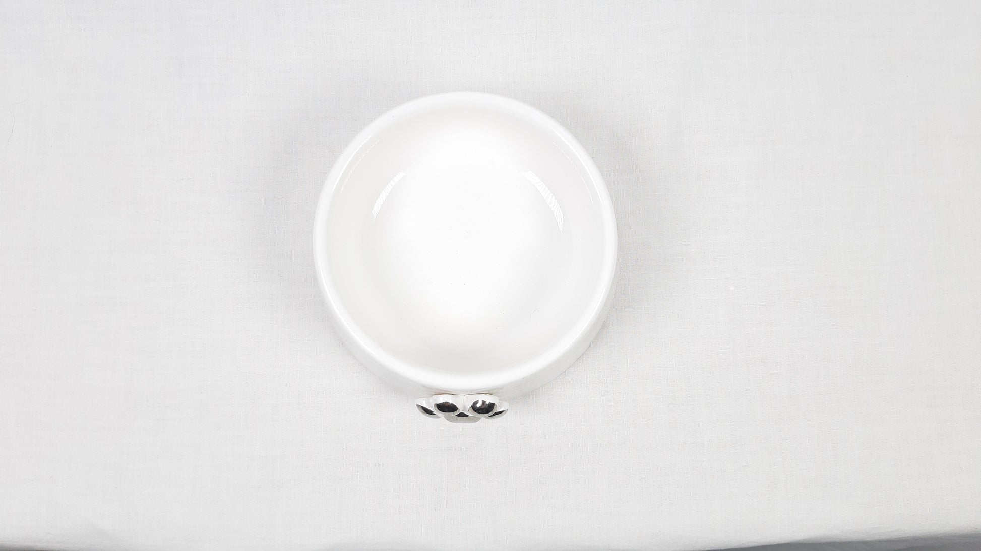 CIOTOLA CERAMICA BIANCO ZAMPETTA ARGENTO