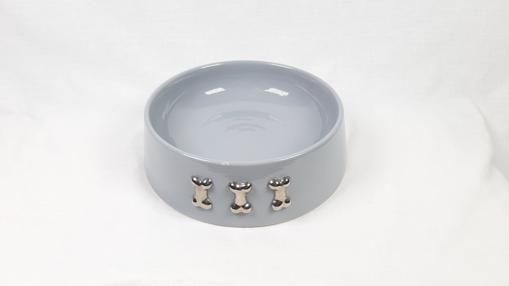 CIOTOLA CERAMICA GRIGIO 3 OSSI ARGENTO