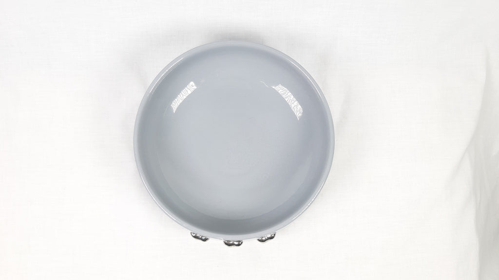 CIOTOLA CERAMICA GRIGIO 3 OSSI ARGENTO