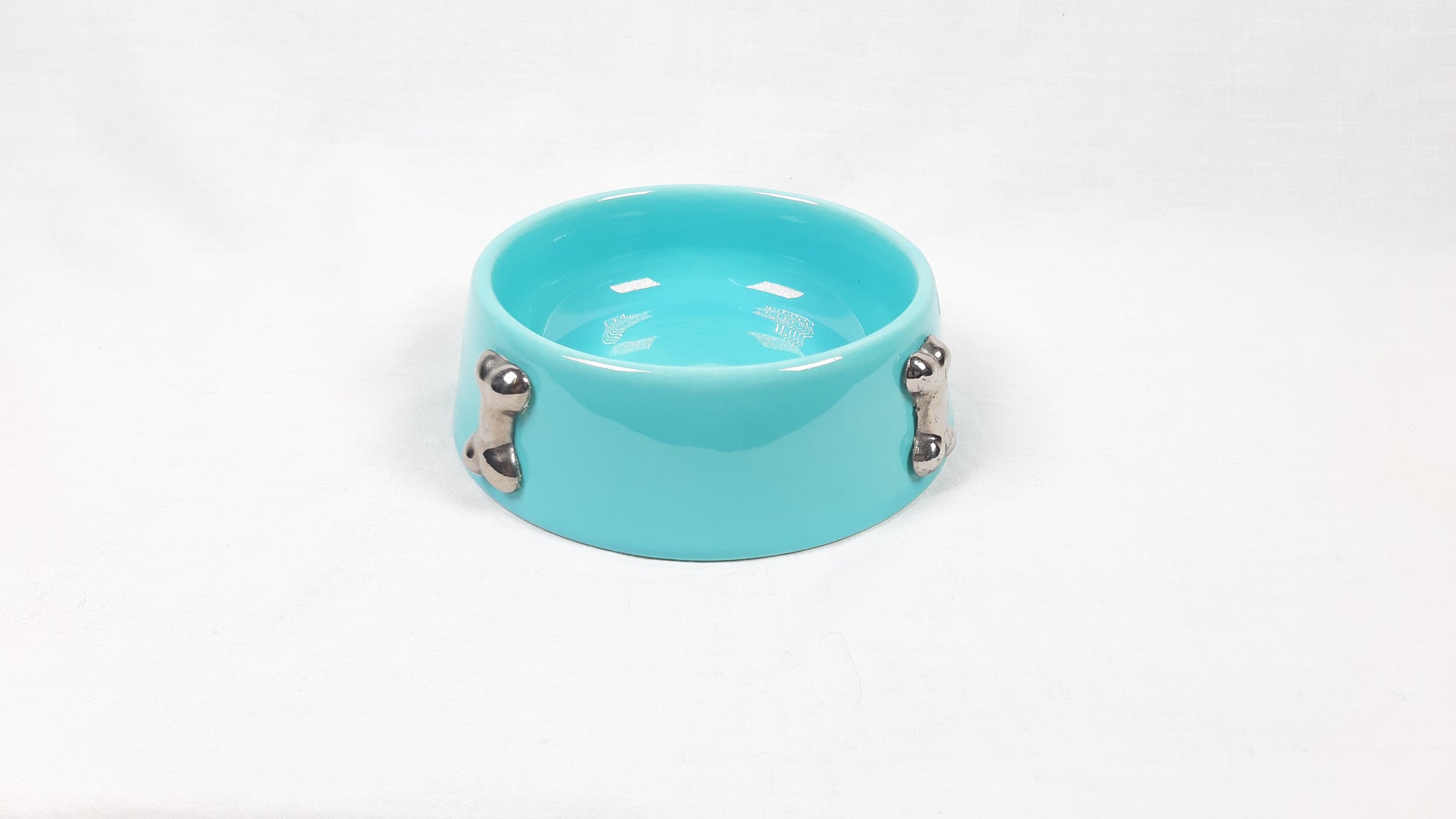 CIOTOLA CERAMICA TIFFANY 3 OSSI AROUND ARGENTO