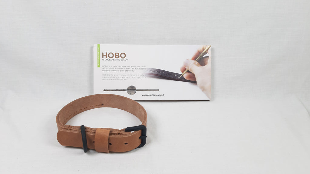 COLLARE IN CUOIO HOBO h.2,5CM