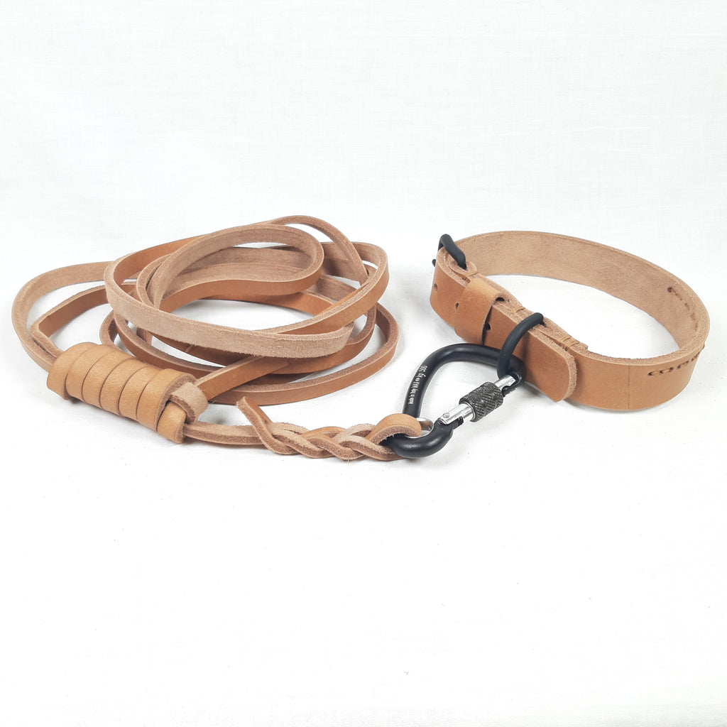 COLLARE IN CUOIO HOBO h.2,5CM